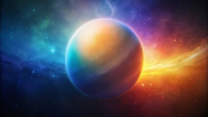 Celestial Body in Nebula