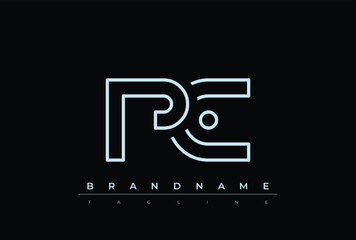 PC Technology Letter  Logo Template. This tech letter logo is a graphic mark that uses letters to represent a technology company.