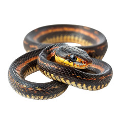 Obraz premium Garter Snake isolated on transparent background, PNG