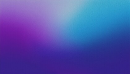 Obraz premium Blue purple grainy gradient vertical glowing abstract light wave on black noise texture background