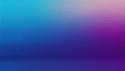 Fototapeta premium Blue purple grainy gradient vertical glowing abstract light wave on black noise texture background