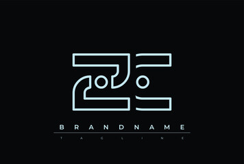 ZC Technology Letter  Logo Template. This tech letter logo is a graphic mark that uses letters to represent a technology company.