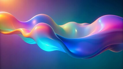 Abstract Colorful Liquid Flow