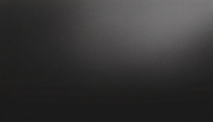 Dark gray black grainy gradient background noise texture effect wide banner copy space