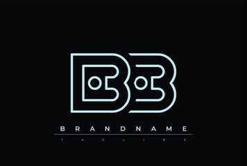 BB Technology Letter  Logo Template. This tech letter logo is a graphic mark that uses letters to represent a technology company.