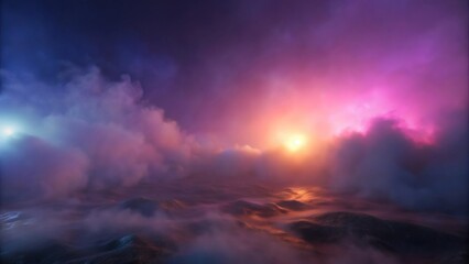 Fototapeta premium Abstract Nebula Landscape