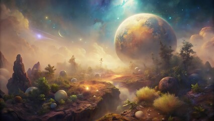 Obraz premium Alien Planet Landscape