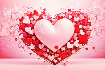 Large selection of invitation hearts, backgrounds, designs, noise, grain