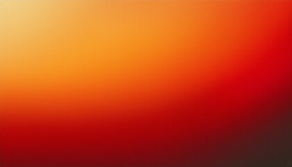 Obraz premium Glowing grainy gradient background orange red soft light dark backdrop abstract banner header cover design