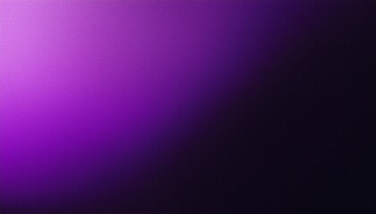 Fototapeta premium Glowing purple black grainy gradient background abstract dark banner header poster design noise texture effect, copy space