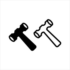 hummer set icon illustration isolated vector sign symbol, on white background