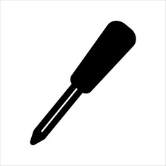 screwdriver icon, repair symbol.
, Vector illustration