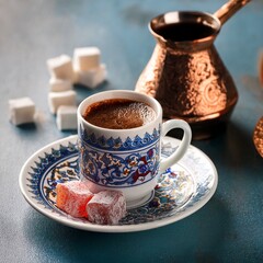 turkish delight and coffee