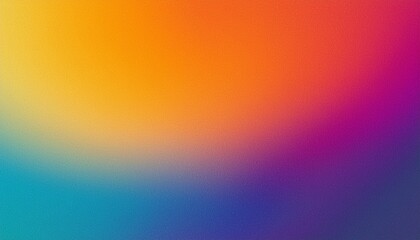 Obraz premium Grainy color gradient background orange purple abstract noise texture pink red blue retro banner backdrop