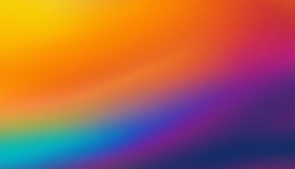 Obraz premium Grainy color gradient background orange purple abstract noise texture pink red blue retro banner backdrop