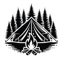 Obraz premium Forest Campsite