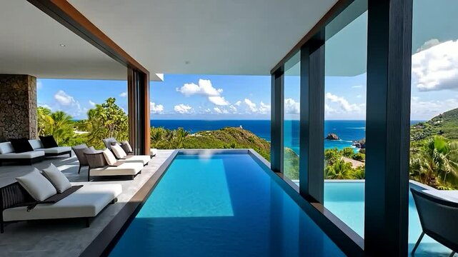 Luxury Villa with Infinity Pool Overlooking the Ocean in St. Barts