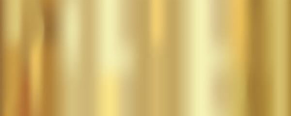 Golden metal or aluminum texture, abstract gradient pattern background, shiny gold wallpaper with reflection, luxury wall for product display.