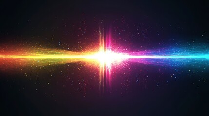 Naklejka premium Abstract colorful light beams explosion