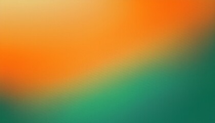 Orange green blurry color gradient grainy texture background, website header poster banner design