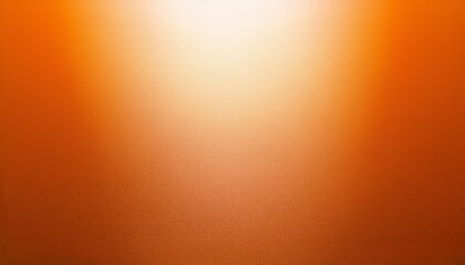 Orange grainy gradient vertical background white spotlight smooth noise texture, copy space