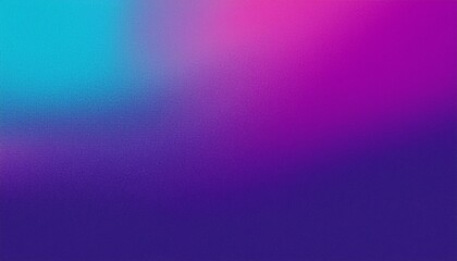 Fototapeta premium Purple blue grainy gradient background noise texture wide banner header poster design copy space