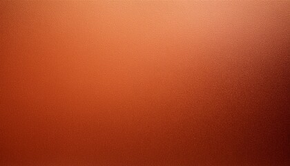Fototapeta premium Red orange copper grainy gradient background terracotta abstract backdrop copy space