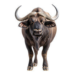 Buffalo isolated on transparent background, PNG