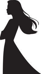 silhouette of a girl