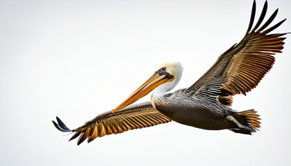 pelican in flight