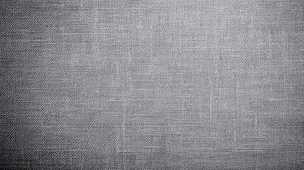 Fototapeta premium Gray linen fabric texture with woven pattern and natural textile details