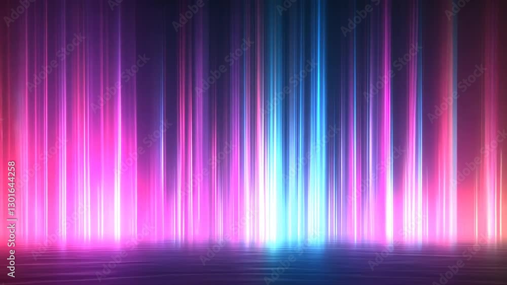 Aufkleber dynamic colorful light rays abstract background with shimmering surface and glowing hues