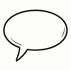 an empty speech bubble, ideal for conveying thoughts, ideas, and dialogues vector illustration