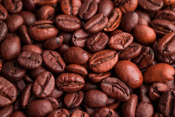photo of rosted coffee beance background