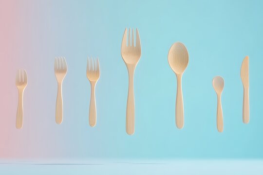 Elegant Wooden Cutlery Set for Sustainable Dining