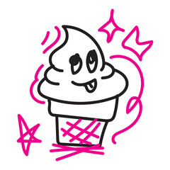 Vector Doodle Illustrations in various abstract shapes