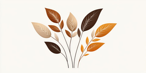 This elegant logo concept showcases a simple wheat stalk icon using a clean and minimalist design. The warm beige and brown tones create a modern aesthetic, ideal for an organic farm