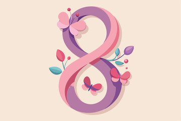 Elegant Paper Art Number 8