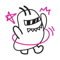 Vector Doodle Illustrations in various abstract shapes