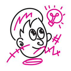 Vector Doodle Illustrations in various abstract shapes