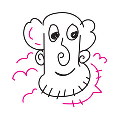 Vector Doodle Illustrations in various abstract shapes