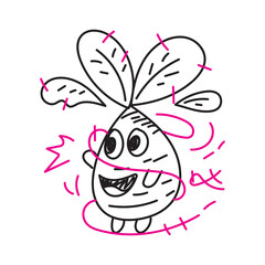 Vector Doodle Illustrations in various abstract shapes