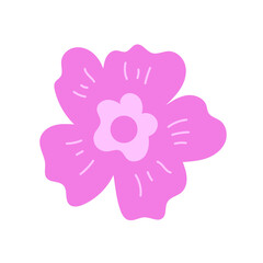 vector illustration of flowers in feminine style