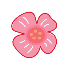 vector illustration of flowers in feminine style