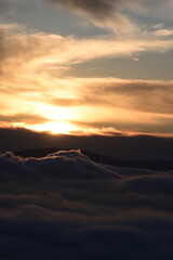 beautiful sunrise on a March springtime morning