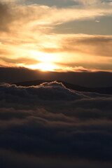 beautiful sunrise on a March springtime morning