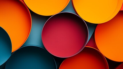 Colorful Circles Abstract Design