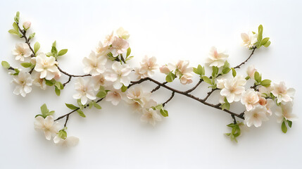 Fototapeta premium Cherry Blossom Branch - Realistic Photography Background