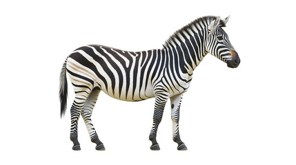 Fototapeta premium zebra isolated on white background , transparent png 