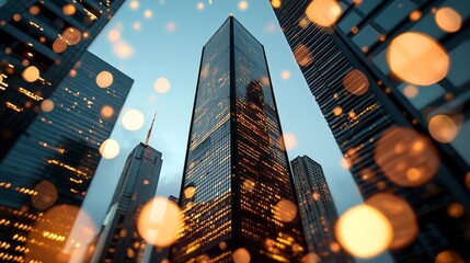 In a futuristic metropolis, billboards display customized content based on individual tastes, demonstrating the influence of AI on the marketing and advertising landscape